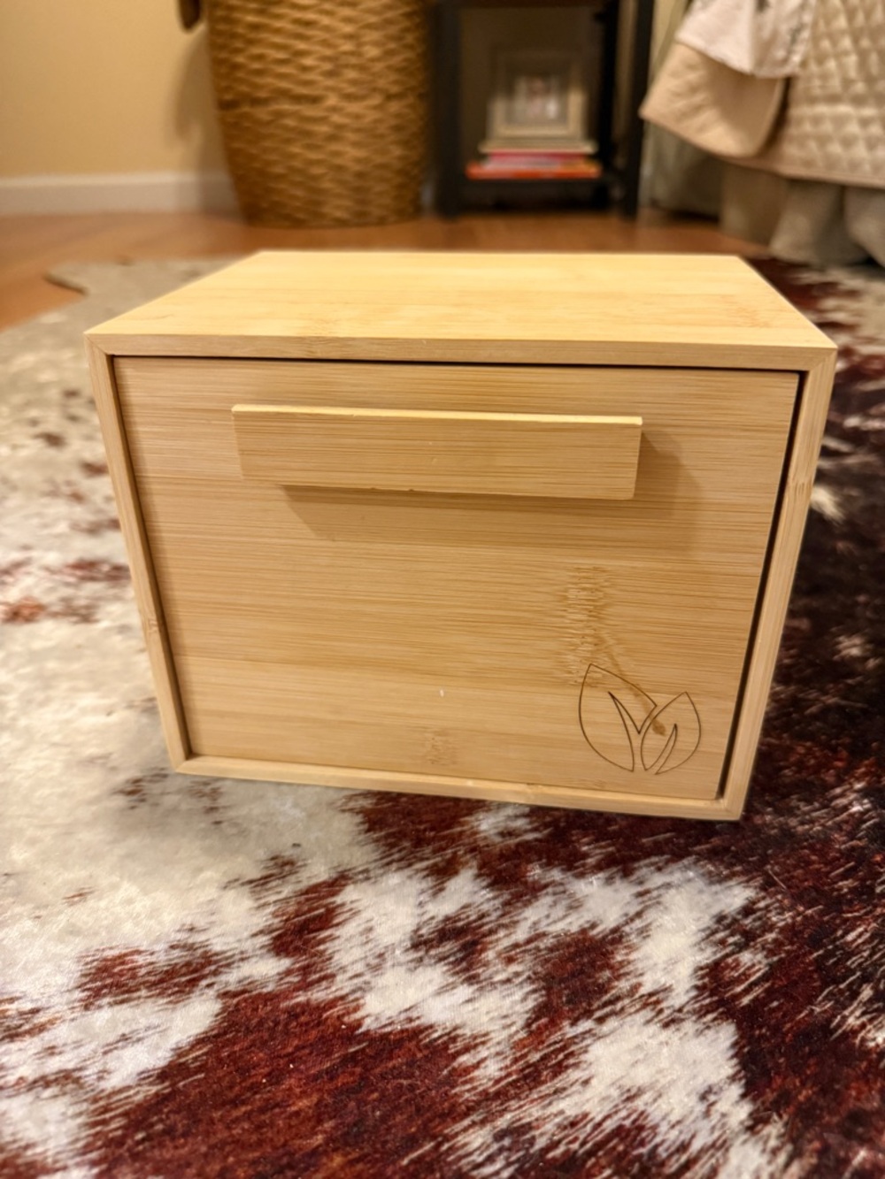 Bamboo Single-Drawer Storage Box - Natural